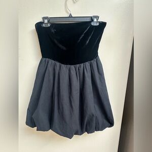 Reformation St. Louis Strapless Velvet Mini Dress